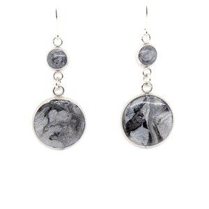 Marbled Smoke Earrings
